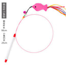 Cat Teaser Fishing Rod Cat Toy Bell Feather Cat Playing Rod Fur Ball Mouse Laser Pen Cat Relieving Stuffy Handy Gadget