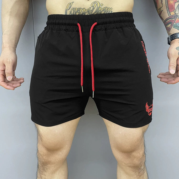 Muscle Exercise Shorts Men's Slim Fit and Quick-Drying Skinny Running Training Squat Summer Brothers Thin Fitness Shorts