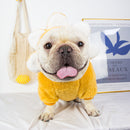 Pug French Bulldog Clothes Shiba Inu Fat Dog Thickened Clothes Pet Dog Bullfight Fleece-lined Heattech Hooded Clothes Autumn and Winter Clothing