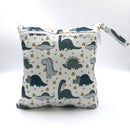 Baby Diaper Bag Cartoon Print Waterproof Wet Dry Nappy Zippe