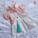 [Muxin] Mengling Pet Clothes Chinese Ancient Style Wedding Dog Cat Tang Costume Han Costume Pure Cotton Summer Skirt