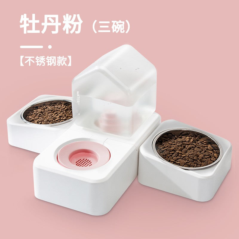 Cat Water Fountain Dog Water Fountain Flowing Non-Plug Electric Cat Drinking Water Dog Feeding Water Keep Dry Mouth Cat Bowl Pet Supplies