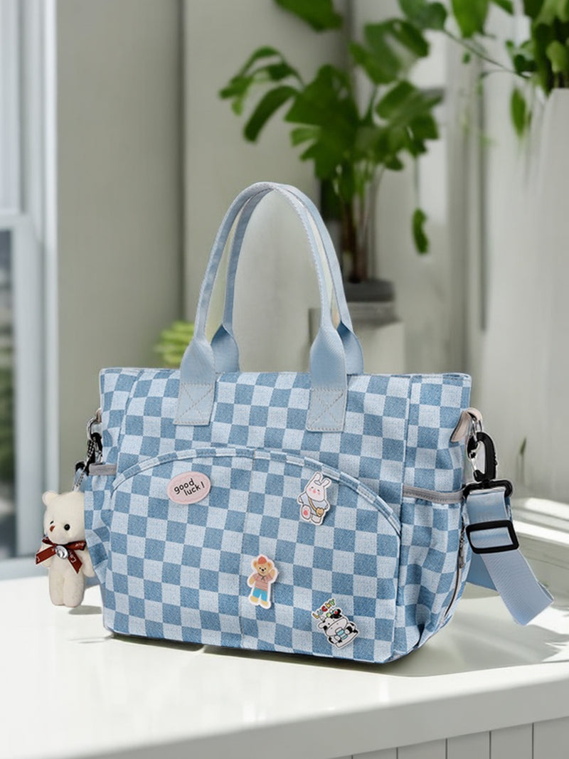 Mummy Bag Summer Tote Shoulder Messenger Bag Baby Diaper Bag Easiest for Match K-style Baby Mom Strap Doll Bag Dry Wet Separation