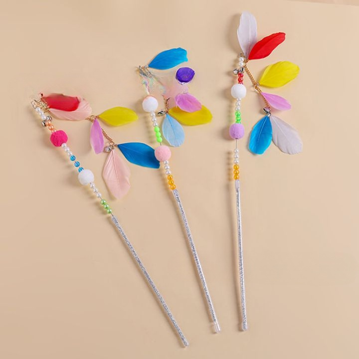 Tassel Long Brush Holder New Arrival Fairy Hair Ball Relieving Stuffy Cat Teaser