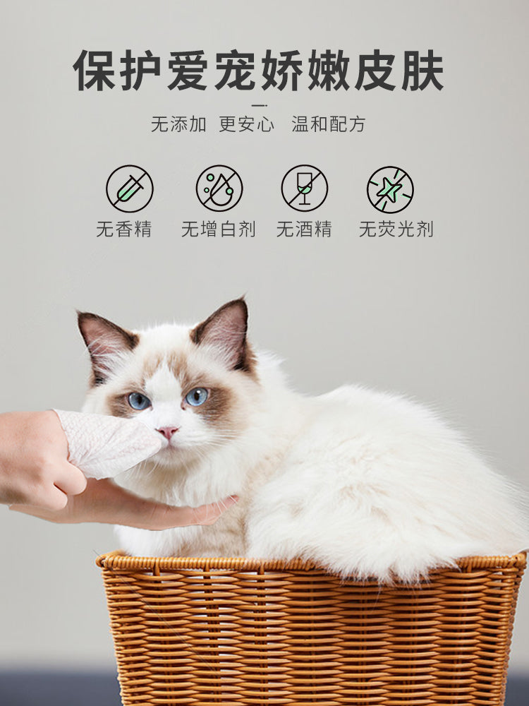 Pet Wipes Cat Dog Rabbit Wipe Butt Cleaning Antibacterial Deodorant Disinfection Wet Tissue Special Dry Cleaning Supplies