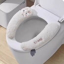 Thickened Fleece Toilet Seat Universal Paste