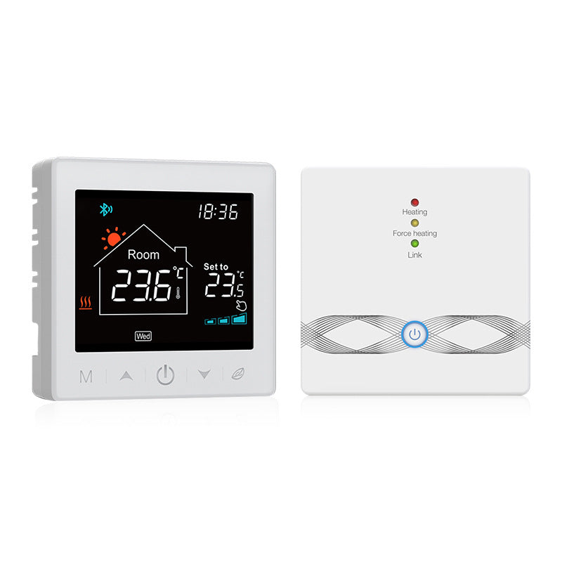 WIFI Graffiti Wireless RF433 Wall-hanging Stove Desktop Smart Underfloor Heating Temperature Controller