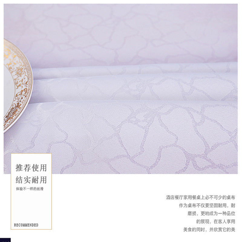 Rectangular Exhibition Tablecloth Western White Table Cloth