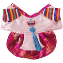 Autumn and Winter Thick Pet Dog Clothes Traditional Embroidered Hanbok Cat Clothes Teddy Bichon Princess Dress New Year Dress