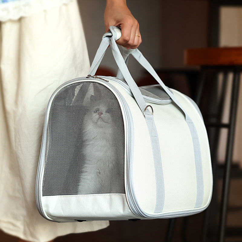 Cat Bag Portable Cat Backpack Shoulder Handbag Summer Breathable Cat Outing Handy Gadget Puppy Pet Diaper Bag