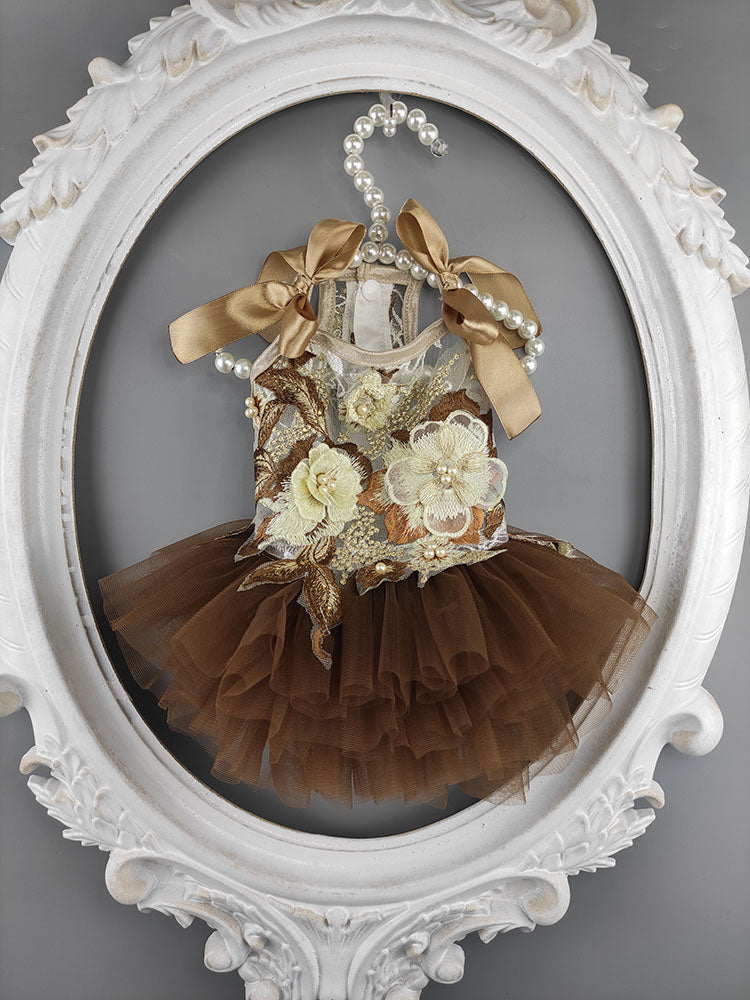 Palace Style Puppy Clothes Princess Skirt Dress Summer Thin Teddy Bichon Pettiskirt Pet Summer