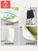 Vironicr New Mummy Bag Multi-Functional Mother and Baby Backpack Large Capacity Baby Mom Outing Bag Baby Carriage Bag