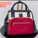 Gergxi Trendy Mummy Bag Upgraded Version Three-Purpose Handbag Baby Mom Daily Outing Large Capacity Waterproof Shoulder Bag