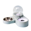 Dog/Cat Bowl Pet Double Bowl Dog Food Bowl Mouth Wet-Proof Drinking Bowl Bubble Drink Fountain Drinking Machine