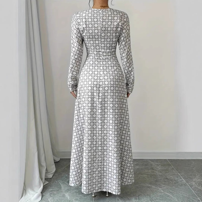 Printed Waist-controlled Slimming Dress Women