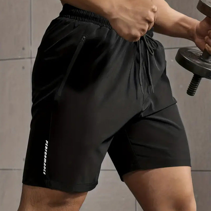 Men's Outdoor Ice Silk Loose Quick-drying Sports Shorts