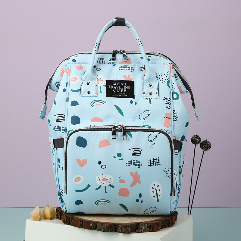 Mummy Bag Baby Mom with Baby Backpack for Going out Baby Diaper Bag Large Capacity Backpack Casual Easiest for Match Hanging Stroller Schoolbag