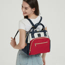 Gergxi Trendy Mummy Bag Upgraded Version Three-Purpose Handbag Baby Mom Daily Outing Large Capacity Waterproof Shoulder Bag