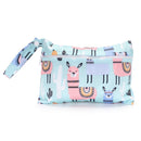 Baby Diaper Bag Cartoon Print Waterproof Wet Dry Nappy Zippe