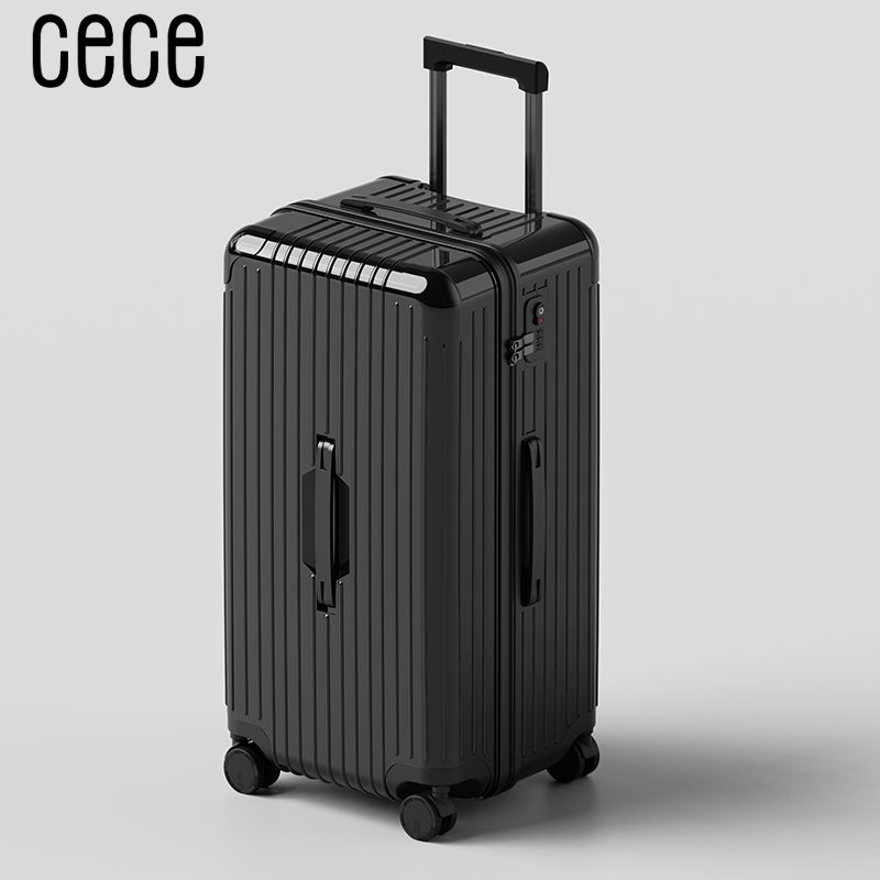 CeCe New Deep Warehouse Lightweight and Durable Leather Suitcase Zipper