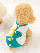 Dog Clothes Cute Dinosaur Vest Pet Small and Medium-Sized Dogs Schnauzer Spring and Autumn Cat Teddy Bichon Winter