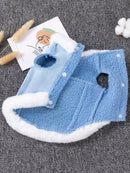 Dog Cat Clothes 2024 New Arrival Anti-Lint Teddy British Shorthair Blue Cat Kitten Small Puppies Warm Autumn and Winter Clothes