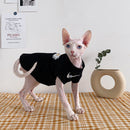 Spring and Summer Lint-Free Cat Clothes Sphinx German Short Feet G-Dragon Tide Couple Pure Cotton T Pet Base Fall and Winter