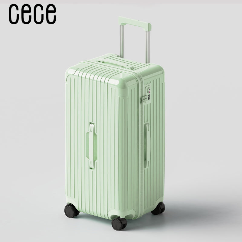 CeCe New Deep Warehouse Lightweight and Durable Leather Suitcase Zipper