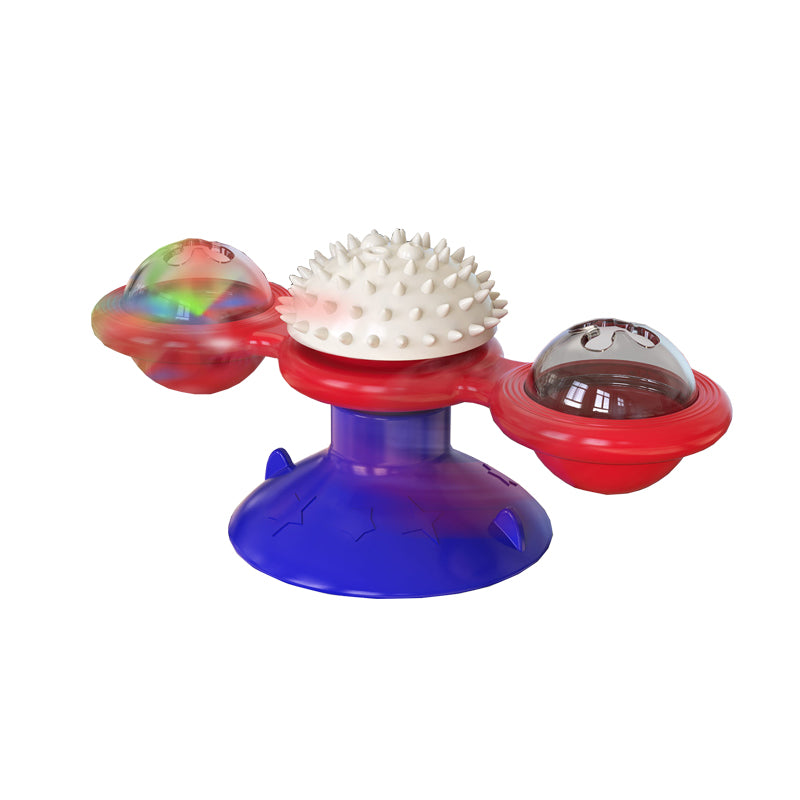 Cat Toy Self-Hi Relieving Stuffy Pet Turntable Cat Teaser Tumbler Windmill Supplies Kitty Toy Cat Toy
