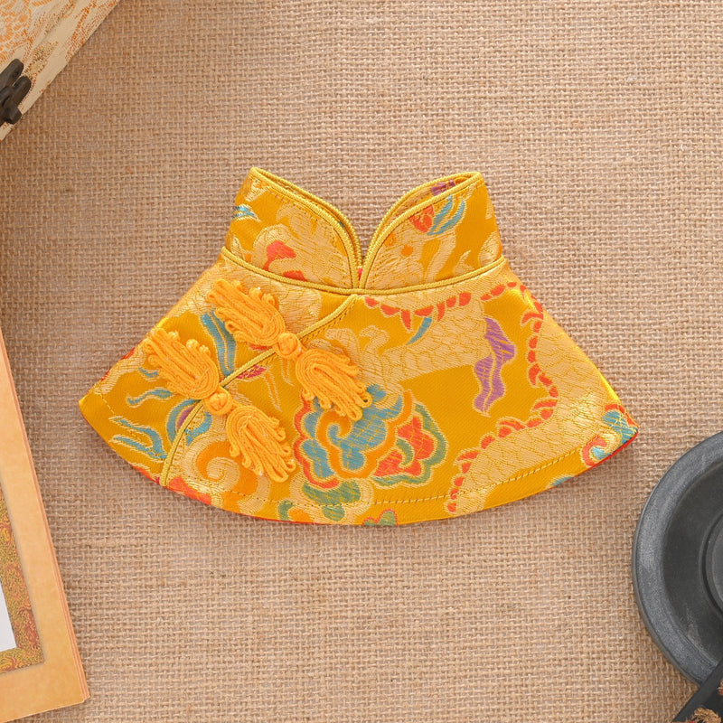 Dog Clothes Pet Cat Tang Suit Cloak Teddy Wedding Clothes Pomeranian New Year Shawl Small Size Dogs Chinese Style Han Chinese Clothing