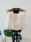 South Korea Ins Mummy Bag New New Arrival Satchel Large Capacity Baby Bag Shoulder Crossbody Fashion Embroider Mother Bag