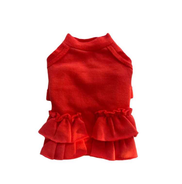 Pet Clothes Pattern Pattern Drawing Teddy Chihuahua Sweatshirt Cake Dress Fall and Winter Fleece-lined Heattech Handmade DIY