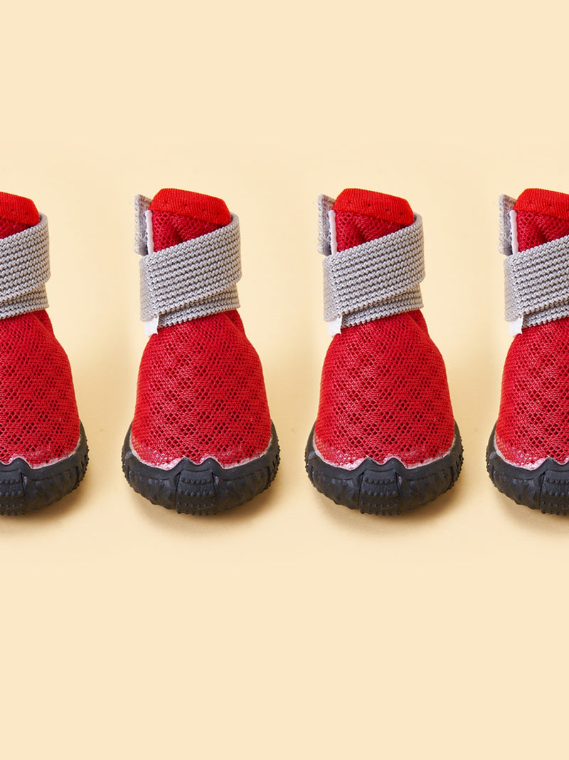 Petjoker Dog Shoes Teddy Sneaker Puppy Shoes Bichon Pet Shoes Dog Small Size Dogs 4 Pack