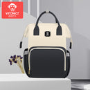 Vironicr New Mummy Bag Multi-Functional Mother and Baby Backpack Large Capacity Baby Mom Outing Bag Baby Carriage Bag