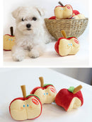 INS South Korea Apple Food Hiding Toy Pet Dog Smell Sound Interactive Toy Dogs and Cats BB Call Teddy/Pomeranian