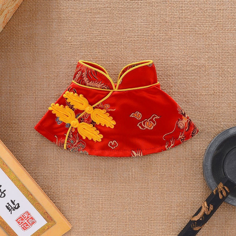 Dog Clothes Pet Cat Tang Suit Cloak Teddy Wedding Clothes Pomeranian New Year Shawl Small Size Dogs Chinese Style Han Chinese Clothing