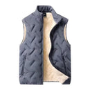 Cotton Vest Men's Lambswool Velvet Stand Collar