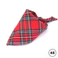 Plaid Cat Dog Bandana Pet Puppy Soft Cotton Bandanas Handkerchiefs Scarfs Triangular Bandages Accessories for Kittens Puppies