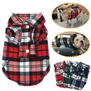 Dog Shirts British Style Plaid Pet Dog Clothes for Small Dogs Cotton Puppy Cat Clothing French Bulldog Vest Chihuahua Summer