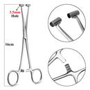 1pc Surgical Steel Tweezers for Catch Bar Grasp Clamp Plier Professional Clip Hold Pole Balls Forceps Body Piercing Jewelry Tool