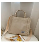 New Minimalist Corduroy Small Square Handbag Fashionable And Trendy Women's Shoulder Bag Versatile Handbag