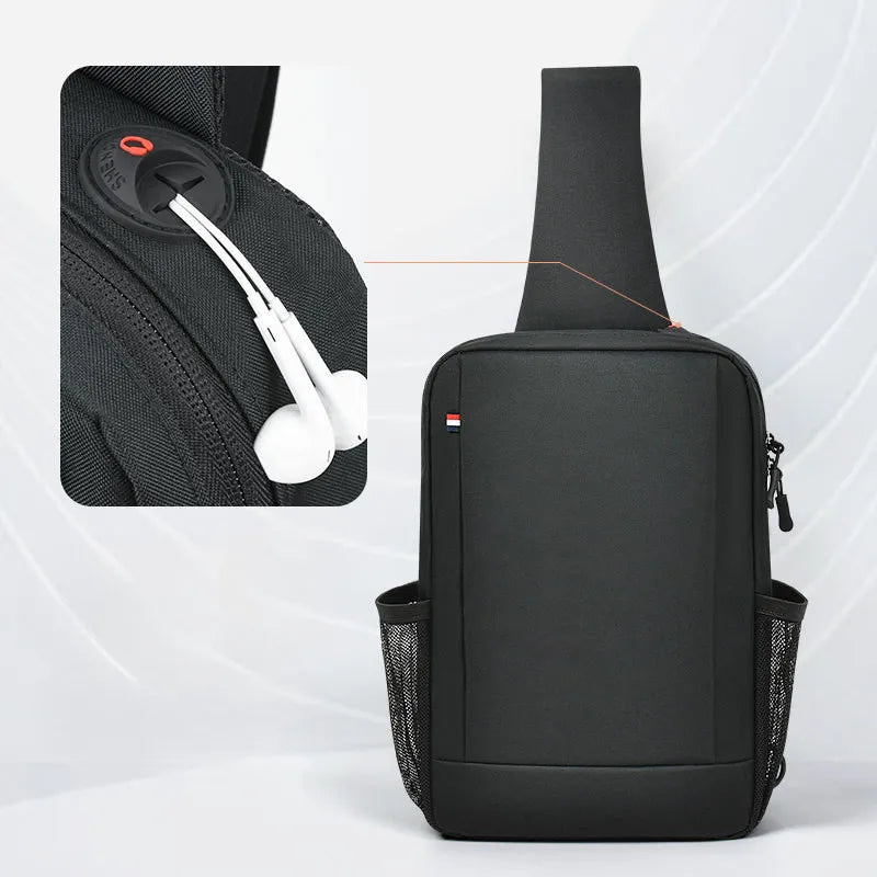 13 Inch For Ipad Pro 13 7th Gen 12.9 Air 13 2024 A2903 A2898 Waterproof Crossbody Shoulder Bag Chest Bag Casual Sling Bag