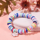 Flat Round Eco-Friendly Handmade Polymer Clay Beads Disc Heishi Beads for Hawaiian Earring Bracelet Jewelry Making Black