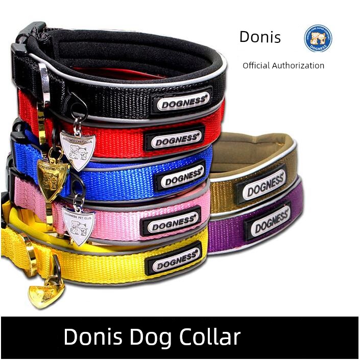 Donis Collar Pet Supplies Dog Harness Dog Collar Large Dog Golden Retriever Collar Small Size Dogs Teddy Collar