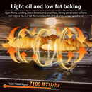 21 Inch RV Gas Range Stove 12V. Gas Range Oven for RV Use with 3 Burners 1.77 Cu.Ft. Capacity Gas Oven Open Flame