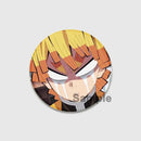 58/32/44mm Anime Demon Slayer Round Brooches Cartoon Lapel Pins Cosplay Badges Backpack Clothes Bag Jewelry Accessories Gifts