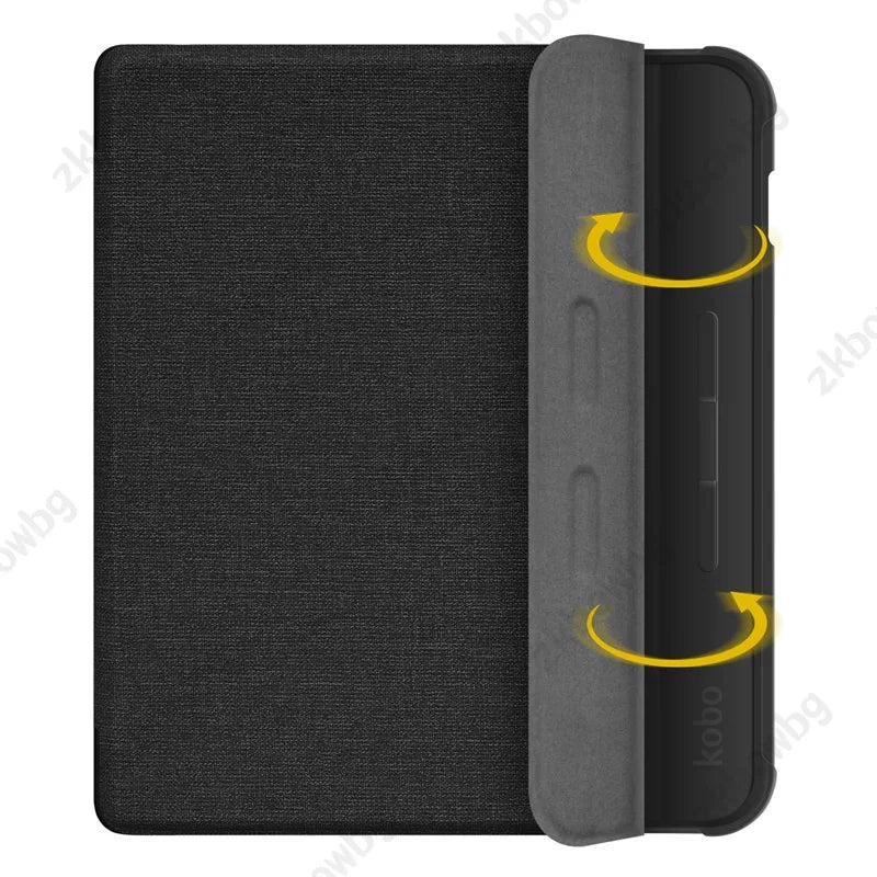 Magnetic Cover For Kobo Libra Colour 2024 Release 7" eBook with Soft TPU Back Cover For Kobo Libra2 2021 HandStrap Smart Case