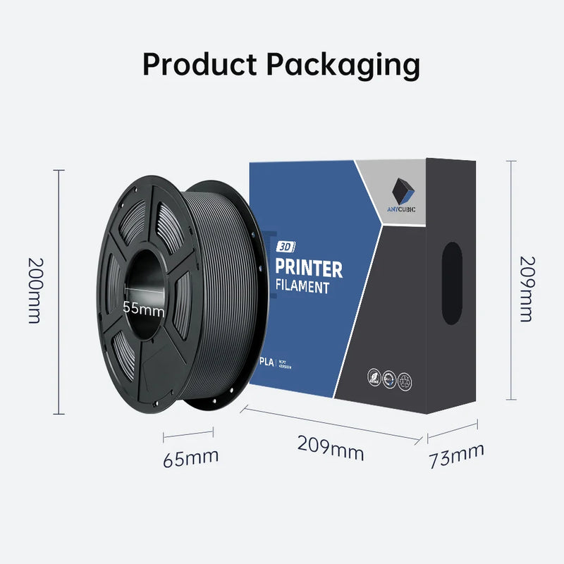 ANYCUBIC 3KG PETG 3D Printer Filament 1.75mm PLA 3D Printer Filament For Kobra FDM 3D Printer Toy Model Printing MateriaL