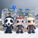 Halloween Scary Ghost Baby Keychains Dolls Horror Child's Play Chucky Tiffany Glen Mini Pendants PVC Figures Toy key Chain Gift