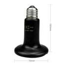 Ceramic Emitter Heat Lamp Bulb Pet Heating Light Bulb Infrared Black for Ceramic Heate Reptile Animals Heater Brooder Chocadeira